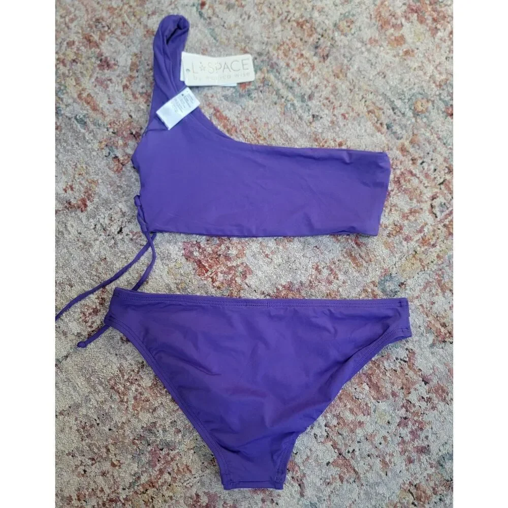 L*Space Silver Lining Bikini Set S  nwt